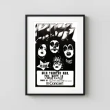 KISS 1974 First-Album-Tour Concert Poster from Ontario, Canada