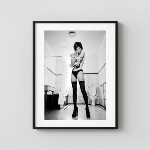 Kate Moss With Teddy Bear II 1991 Nude Photography Print