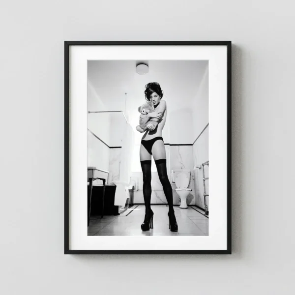 Kate Moss With Teddy Bear II 1991 Nude Photography Print