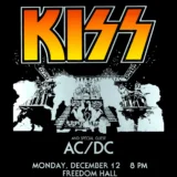 Kiss, AC/DC 1977 Louisville, KY Concert Poster