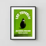 Led Zeppelin 1969 Fillmore West & Winterland Concert Poster