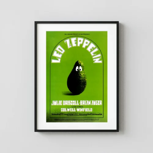 Led Zeppelin 1969 Fillmore West & Winterland Concert Poster
