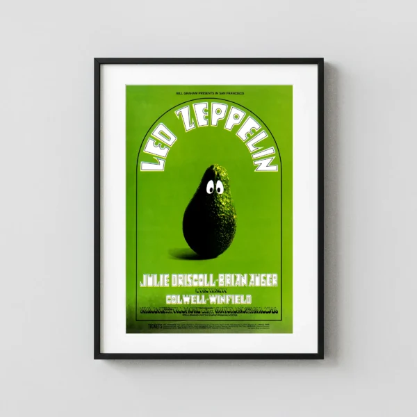 Led Zeppelin 1969 Fillmore West & Winterland Concert Poster