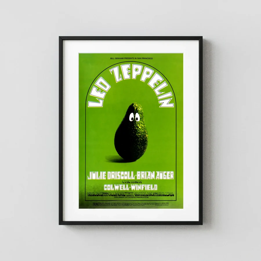 Led Zeppelin 1969 Fillmore West & Winterland Concert Poster