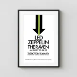 Led Zeppelin 1969 First-Tour Boston Tea Party Concert Poster