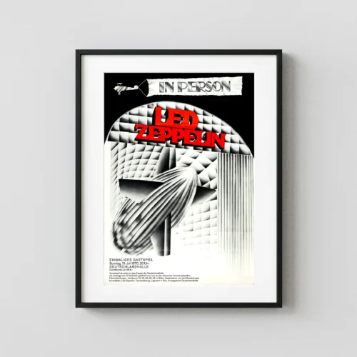 Led Zeppelin 1970 Berlin, Germany Second-Album-Tour Concert Poster