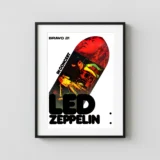 Led Zeppelin 1973 German Tour-Blank Concert Poster
