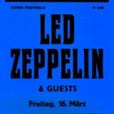 Led Zeppelin 1973 Vienna, Austria Concert Poster