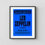 Led Zeppelin 1973 Vienna, Austria Concert Poster