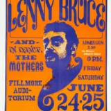Lenny Bruce, Frank Zappa 1966 Fillmore Concert Poster