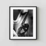 Lisa Fonssagrives-Penn with Harp, Paris 1939 Nude Photography Print