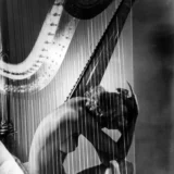 Lisa Fonssagrives-Penn with Harp, Paris 1939 Nude Photography Print