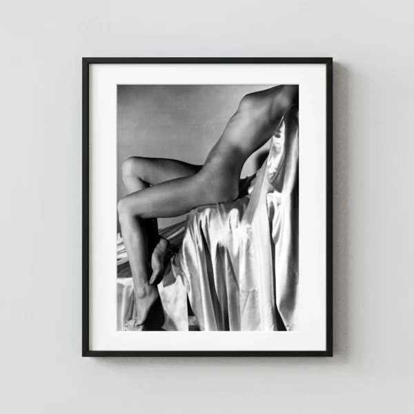 Lisa On Silk New York 1940 Nude Photography Print