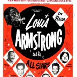 Louis Armstrong & His All-Stars 1964 Houston, TX Fully Concert Poster