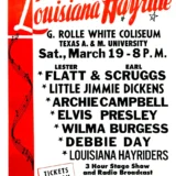 Louisiana Hayride Placard for a March 19, 1955 Music Poster