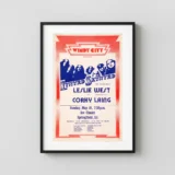 Lynyrd Skynyrd with Ronnie Van Zant 1975 Springfield, IL Concert Poster