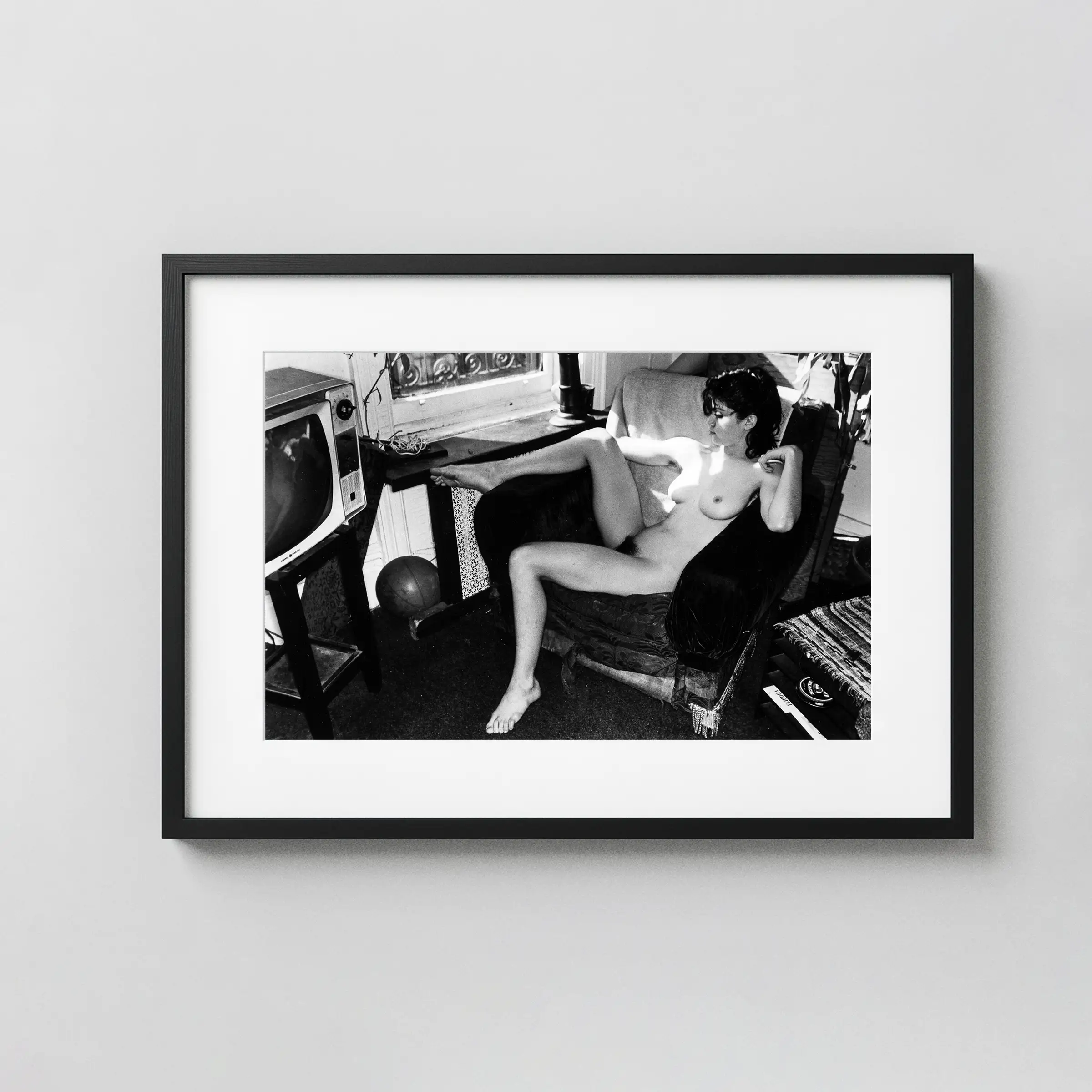 Madonna Nude 1979 View 2 displayed as a framed wall mockup