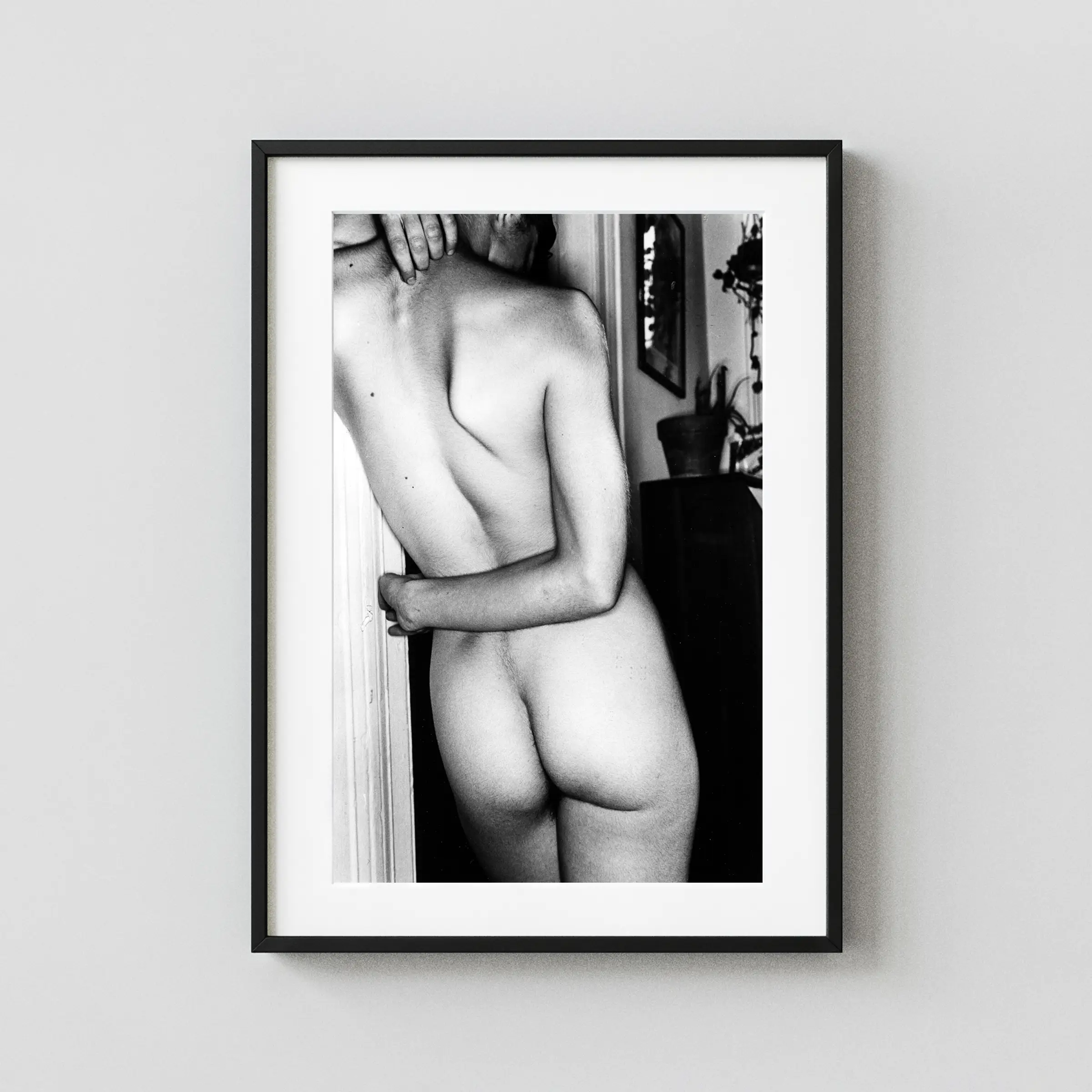 Madonna Nude 1979 View 3 displayed as a framed wall mockup