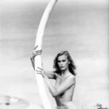 Margritte Ramme with Elephant Tusk, Montauk 1976 Nude Photography Print