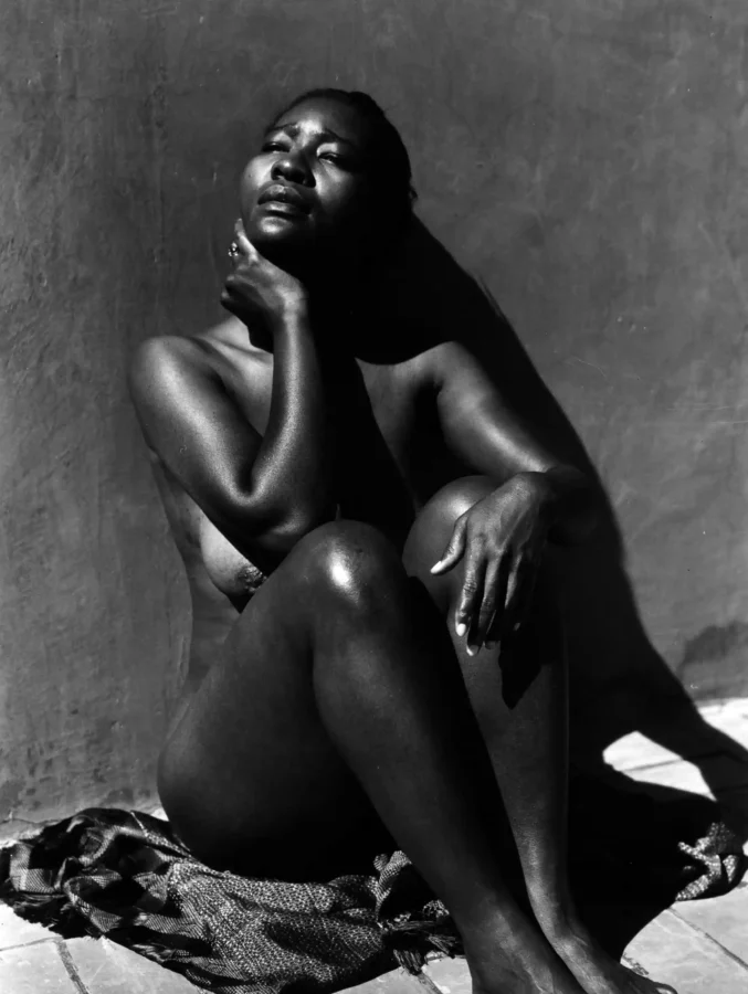 Maudelle Bass Seated Portrait 1930 Nude Photography Print