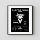 Metallica 1983 Staten Island, NY Concert Poster