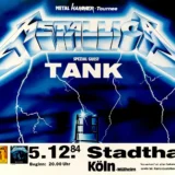 Metallica, Tank 1984 Ride the Lightning Era Köln, Germany Concert Poster