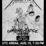 Metallica, the Cult 1989 Chattanooga, TN Concert Poster