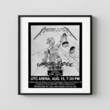 Metallica, the Cult 1989 Chattanooga, TN Concert Poster