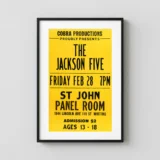 Michael Jackson, Jackson Five 1969 Concert Poster