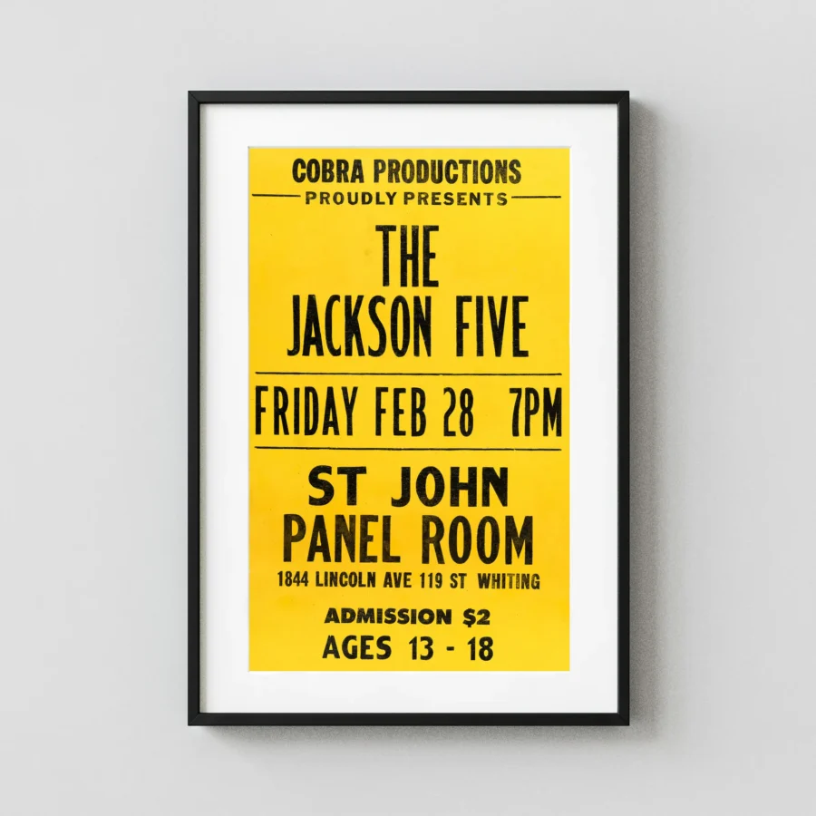 Michael Jackson, Jackson Five 1969 Concert Poster