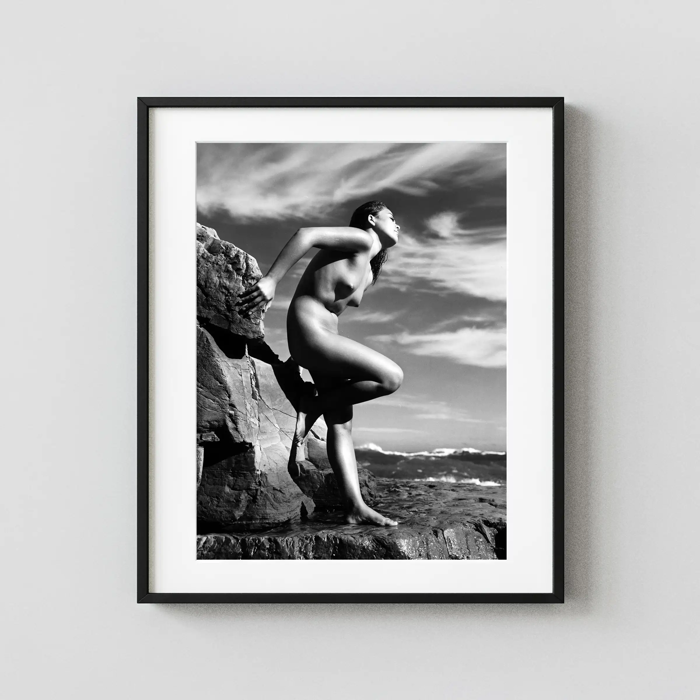 Modernist Nude 1960 displayed as a framed wall mockup