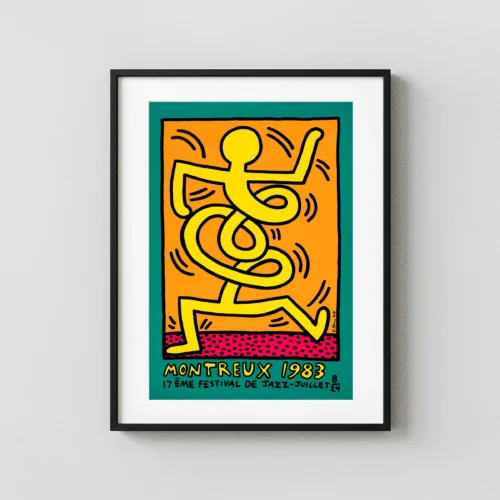 Montreux Jazz Festival 1983 Concert Poster by Keith Haring