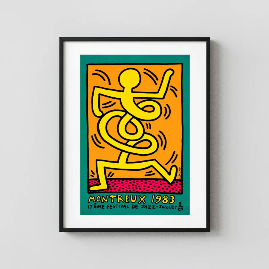 Montreux Jazz Festival 1983 Concert Poster by Keith Haring