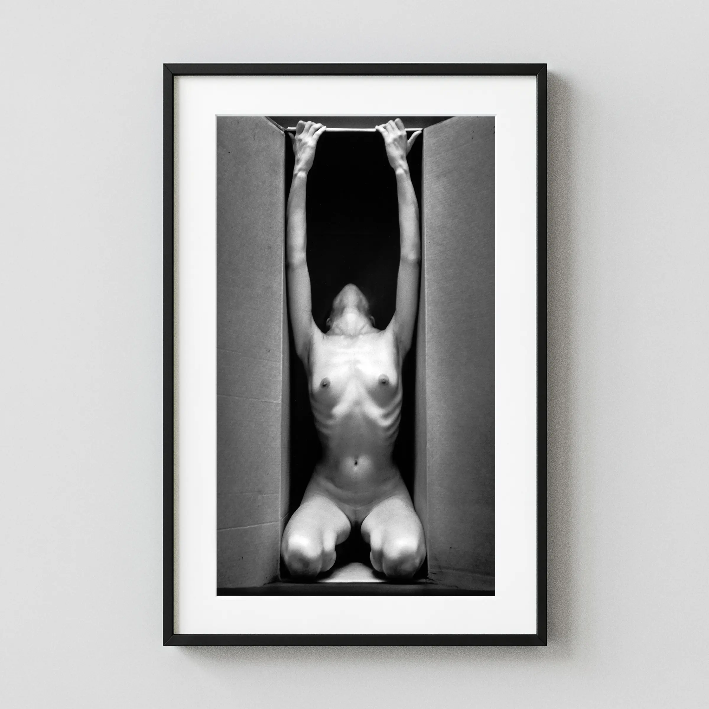 N The Box Vertical 1962 Nude displayed as a framed wall mockup