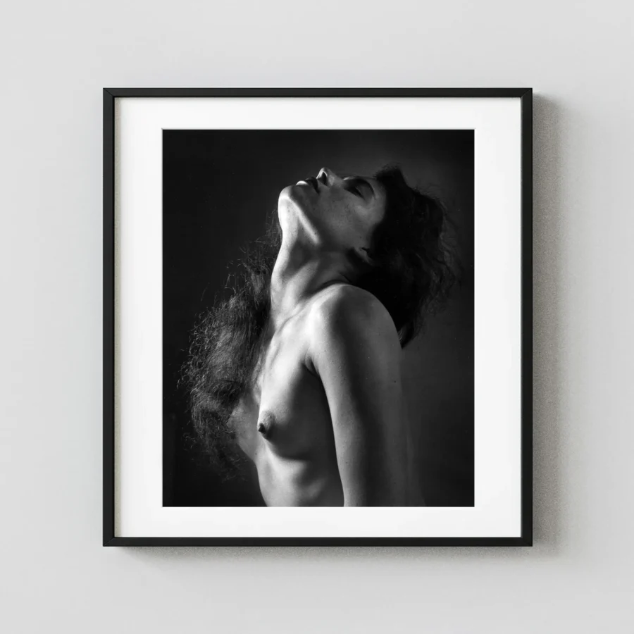 Neck Study 1958 Nude displayed as a framed wall mockup