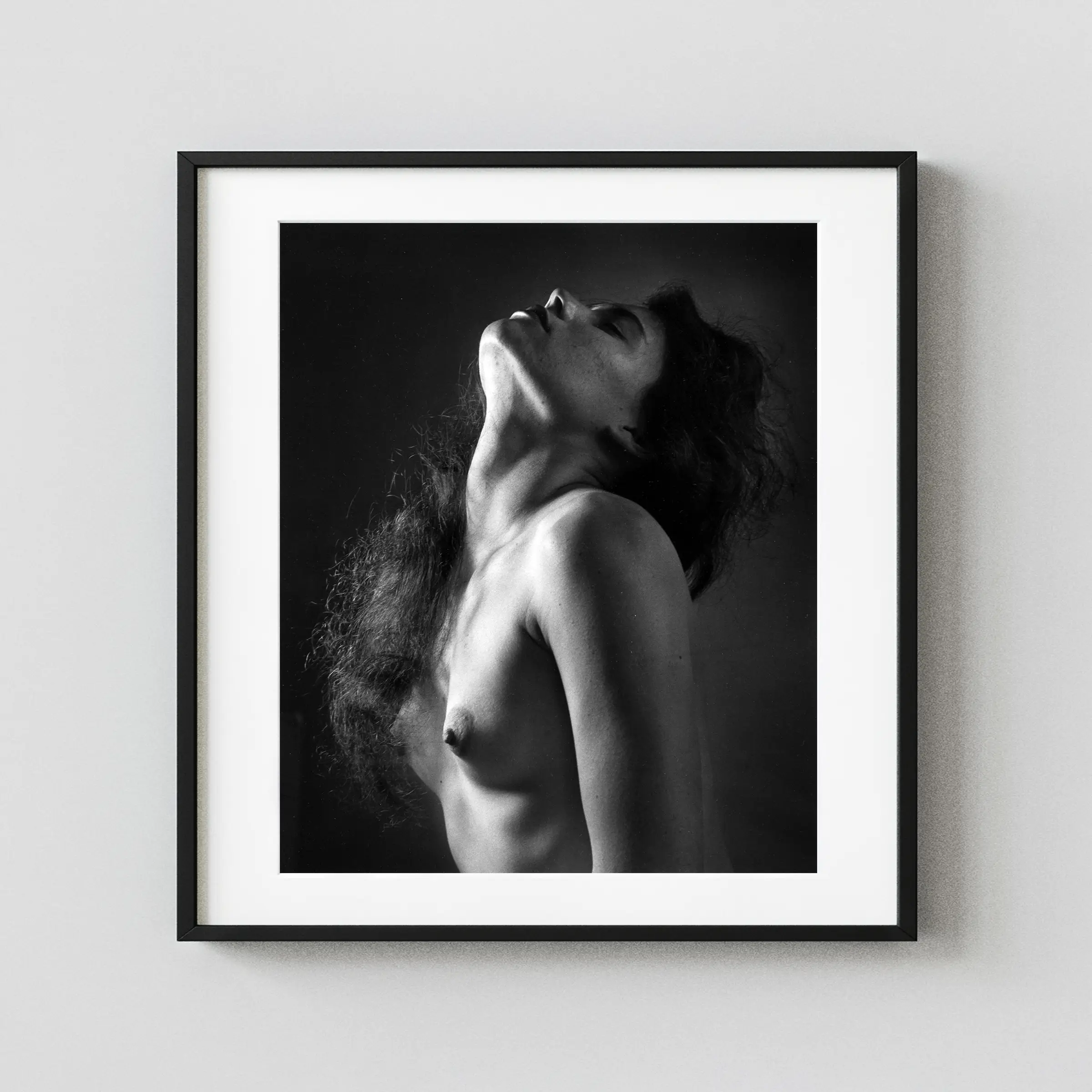 Neck Study 1958 Nude displayed as a framed wall mockup