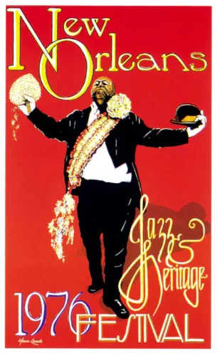 New Orleans Jazz Heritage Festival 1976 Music Poster