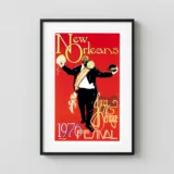 New Orleans Jazz Heritage Festival 1976 Music Poster