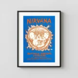 Nirvana 1993 in Utero Era Oakland, CA Concert Poster
