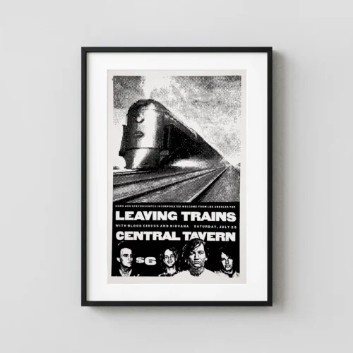 Nirvana, Leaving Trains, Blood Circus, Central Tavern Concert Poster (1988)