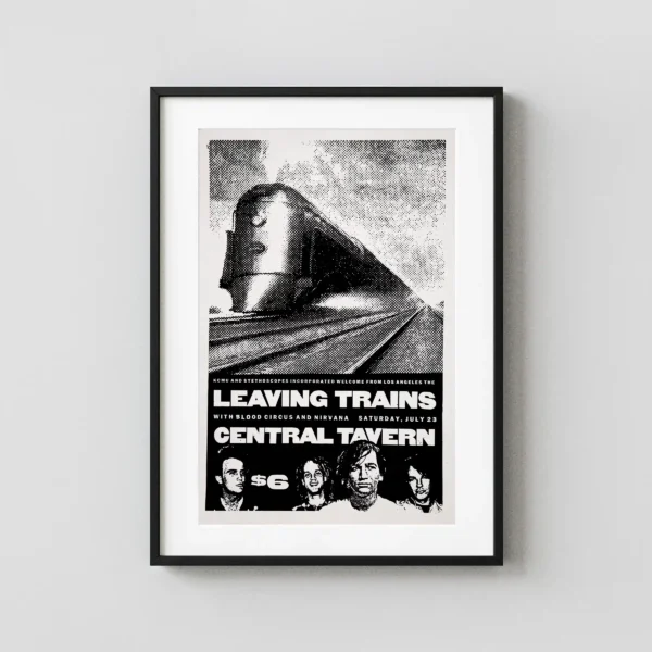 Nirvana, Leaving Trains, Blood Circus, Central Tavern Concert Poster (1988)