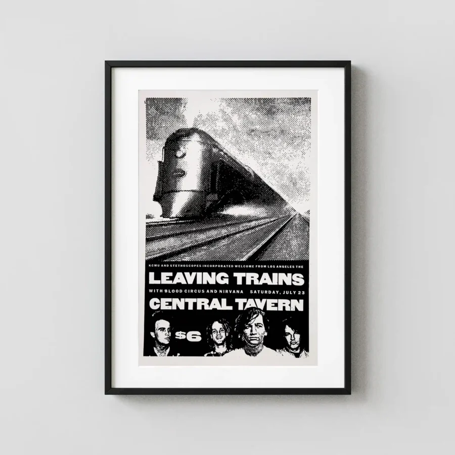 Nirvana, Leaving Trains, Blood Circus, Central Tavern Concert Poster (1988)