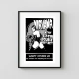 Nirvana, Sister Double Happiness Concert Poster (1991)