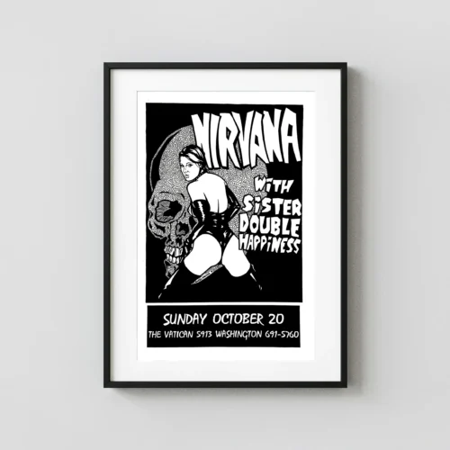 Nirvana, Sister Double Happiness Concert Poster (1991)
