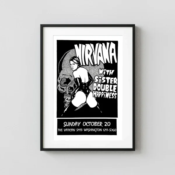 Nirvana, Sister Double Happiness Concert Poster (1991)