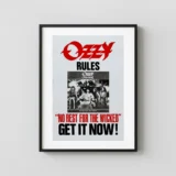 No Rest for the Wicked (Sony, 1988) Music Poster