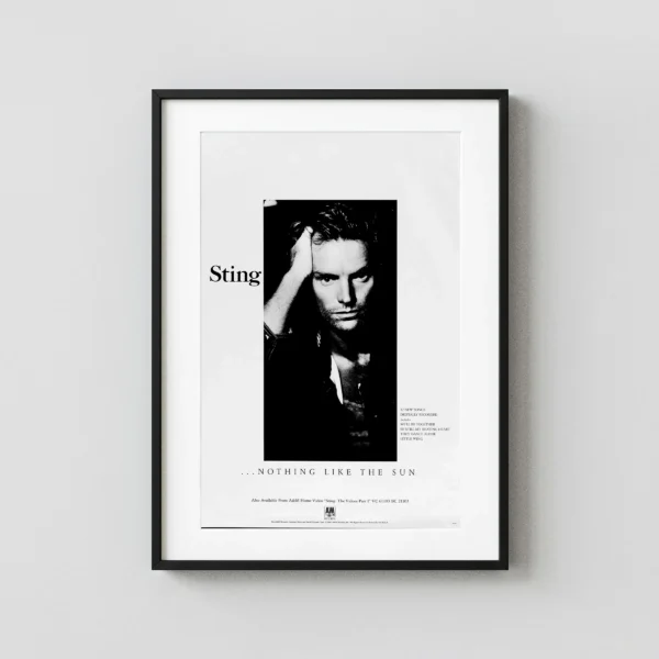 Nothing Like the Sun (a & M Records, 1987) Music Poster