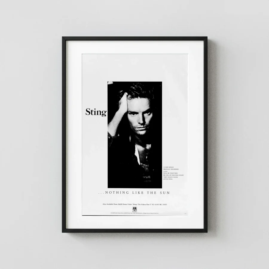 Nothing Like the Sun (a & M Records, 1987) Music Poster