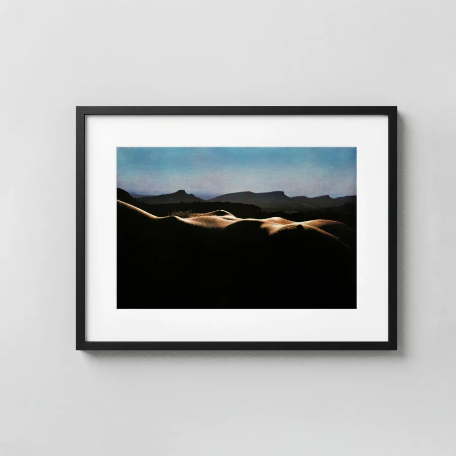 Nu Aux Les Baux 1974 displayed as a framed wall mockup
