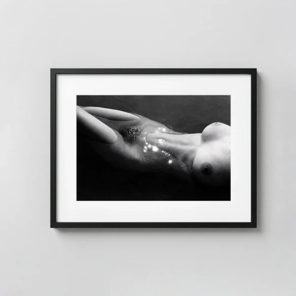 Nude in Water Highlights 1960 Photography Print